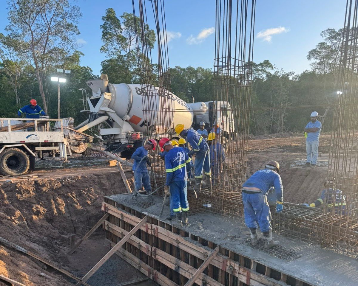 Obras na Ponte do Futuro seguem dentro do cronograma em várias frentes de trabalho