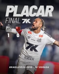 neymar decide e santos derrota flamengo na vila belmiro