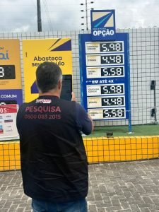 pagamento a vista procon jp registra que precos da gasolina se mantem os mesmos da pesquisa da semana passada