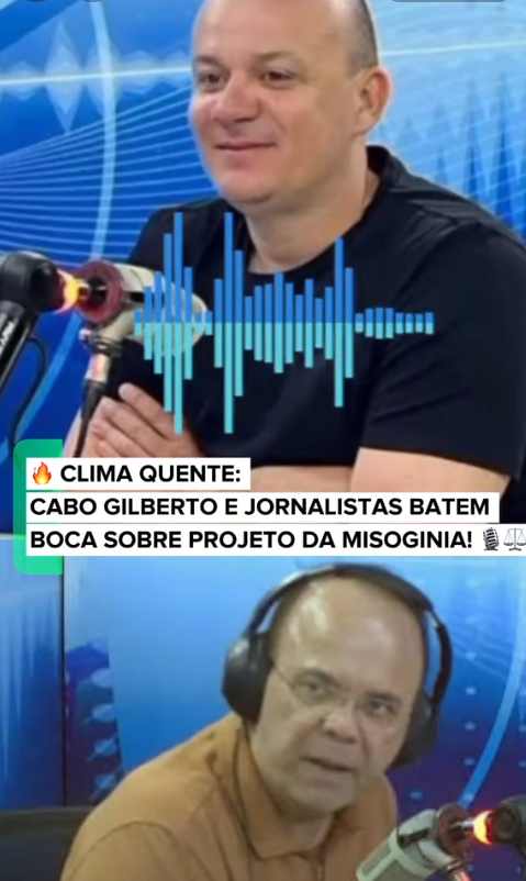 clima quente cabo gilberto e jornalistas batem boca sobre projeto da misoginia